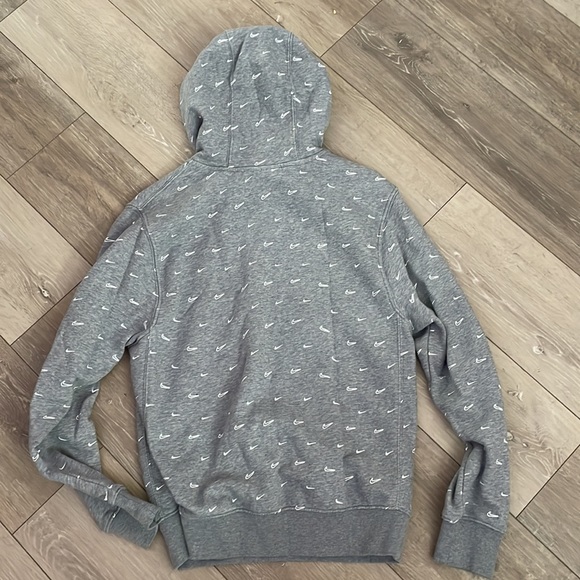 Nike Grey Swoosh Hoodie - Picture 2 of 2